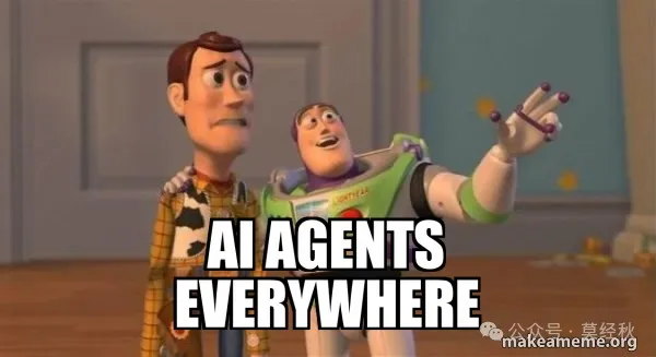 Buzz and Woody meme about AI Agents